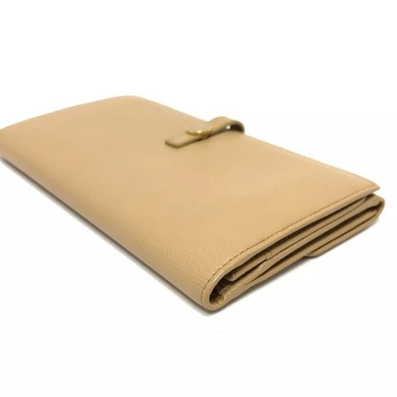 CHANEL COCO Button Wallet Bi-fold Wallet Long Wallet Beige/GoldHardware - Picture 4 of 16